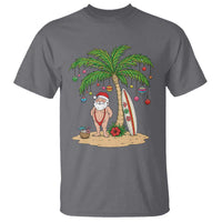 Funny Christmas In July Beach T Shirt Mankini Santa Summer Swimsuit Summer Holiday Vacation Graphic