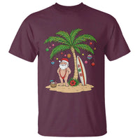 Funny Christmas In July Beach T Shirt Mankini Santa Summer Swimsuit Summer Holiday Vacation Graphic