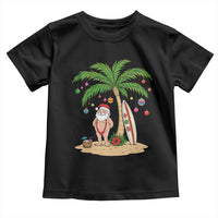 Funny Christmas In July Beach Toddler T Shirt Mankini Santa Summer Swimsuit Summer Holiday Vacation Graphic