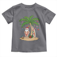 Funny Christmas In July Beach Toddler T Shirt Mankini Santa Summer Swimsuit Summer Holiday Vacation Graphic