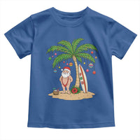 Funny Christmas In July Beach Toddler T Shirt Mankini Santa Summer Swimsuit Summer Holiday Vacation Graphic