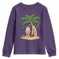 Funny Christmas In July Beach Youth Sweatshirt Mankini Santa Summer Swimsuit Summer Holiday Vacation Graphic