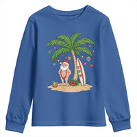 Funny Christmas In July Beach Youth Sweatshirt Mankini Santa Summer Swimsuit Summer Holiday Vacation Graphic