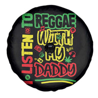 Rasta Baby Spare Tire Cover I Listen to Reggae with My Daddy - Wonder Print Shop
