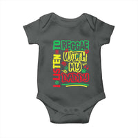 Rasta Baby Baby Onesie I Listen to Reggae with My Daddy - Wonder Print Shop