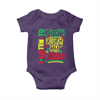 Rasta Baby Baby Onesie I Listen to Reggae with My Daddy - Wonder Print Shop