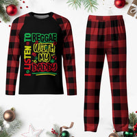 Rasta Baby Plaid Pajama Set I Listen to Reggae with My Daddy - Wonder Print Shop