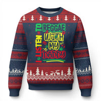 Rasta Baby Ugly Christmas Sweater I Listen to Reggae with My Daddy - Wonder Print Shop