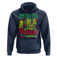 Rasta Baby Hoodie I Listen to Reggae with My Daddy - Wonder Print Shop