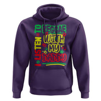 Rasta Baby Hoodie I Listen to Reggae with My Daddy - Wonder Print Shop