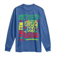 Rasta Baby Long Sleeve Shirt I Listen to Reggae with My Daddy - Wonder Print Shop