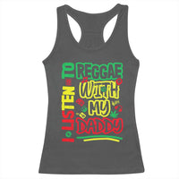 Rasta Baby Racerback Tank Top I Listen to Reggae with My Daddy - Wonder Print Shop