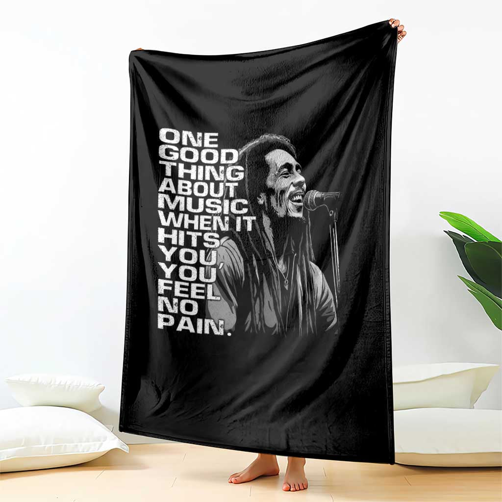 Vintage Marley Throw Blanket Jamaica Jamaican Rasta Reggage Music - Wonder Print Shop