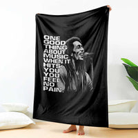 Vintage Marley Throw Blanket Jamaica Jamaican Rasta Reggage Music - Wonder Print Shop