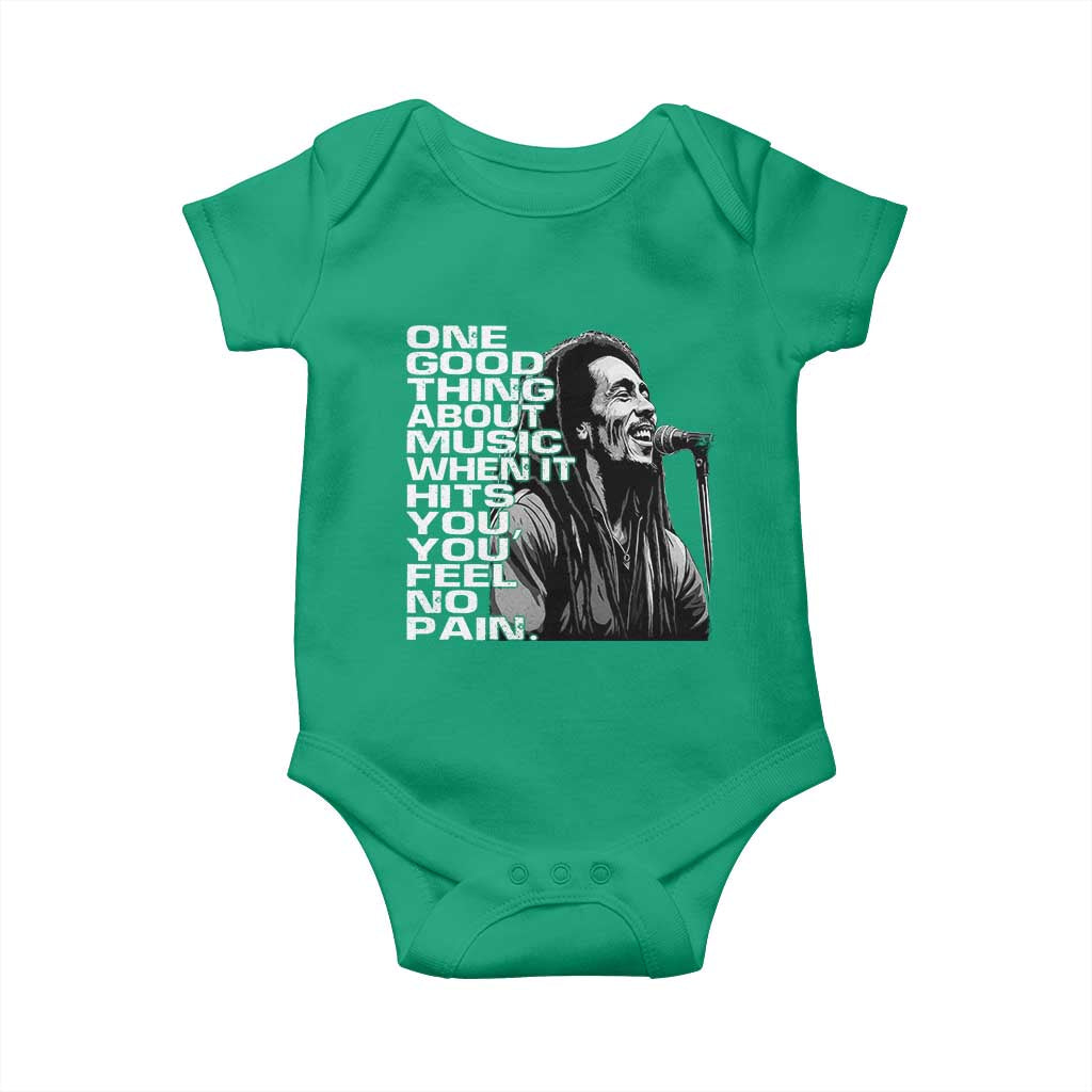 Vintage Marley Baby Onesie Jamaica Jamaican Rasta Reggage Music - Wonder Print Shop