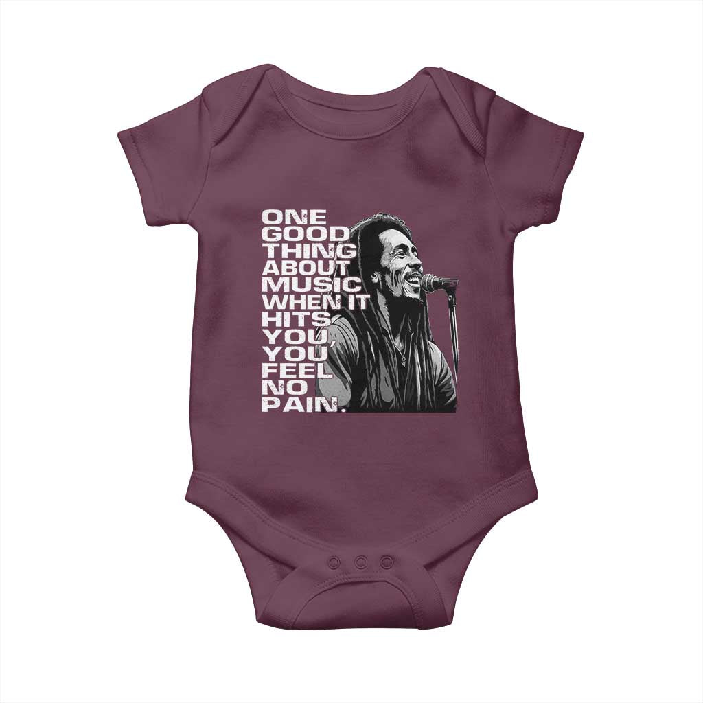 Vintage Marley Baby Onesie Jamaica Jamaican Rasta Reggage Music - Wonder Print Shop