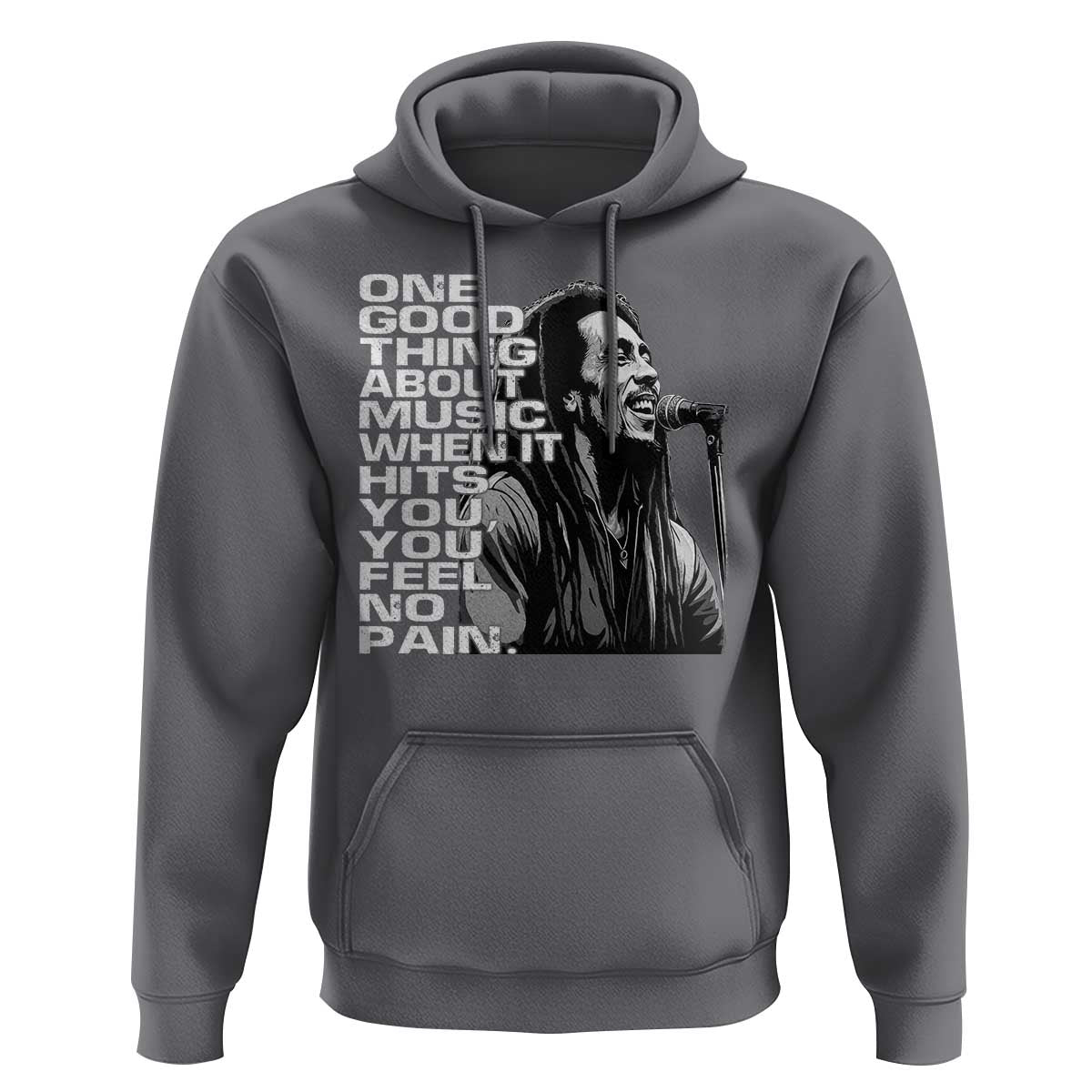 Vintage Marley Hoodie Jamaica Jamaican Rasta Reggage Music - Wonder Print Shop