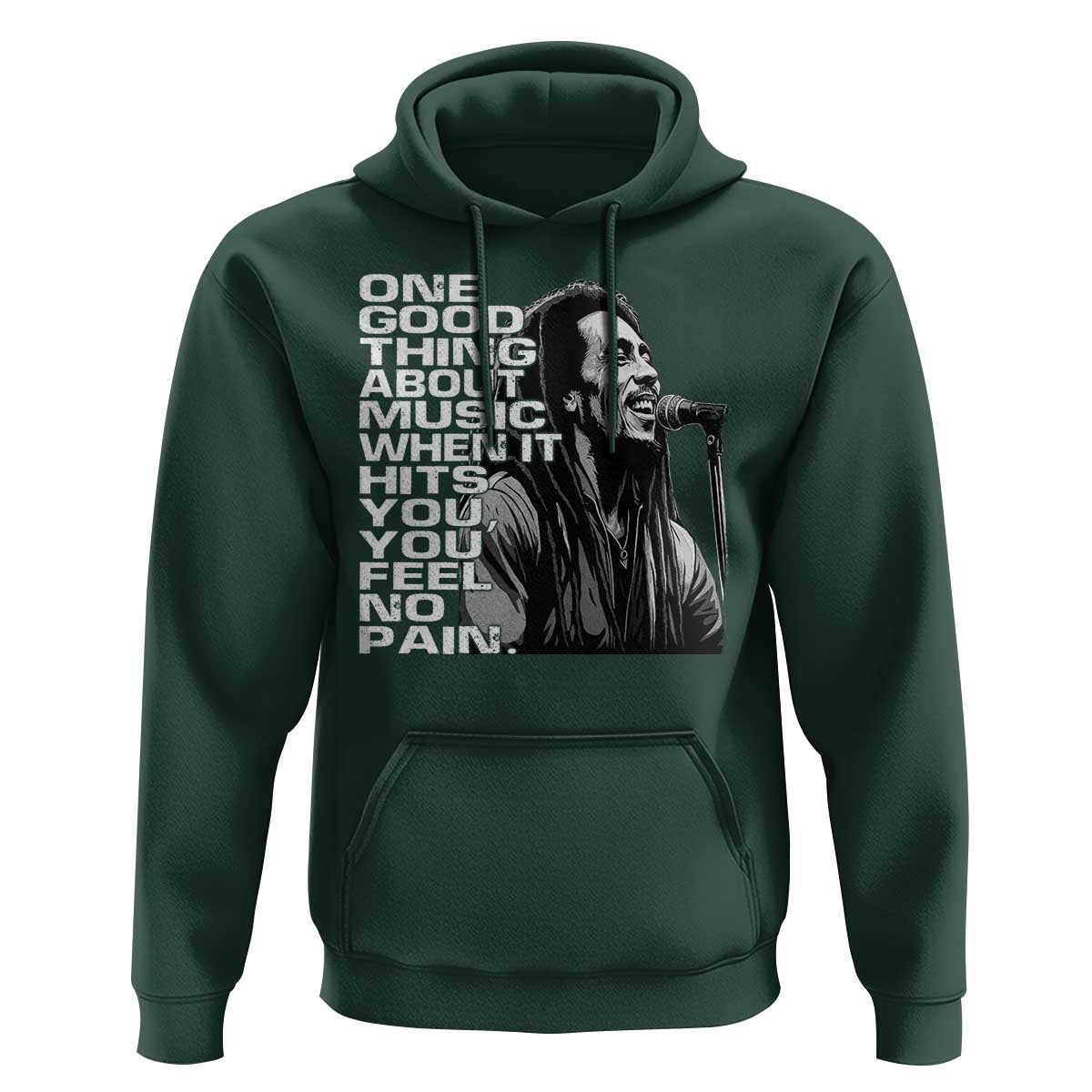 Vintage Marley Hoodie Jamaica Jamaican Rasta Reggage Music - Wonder Print Shop