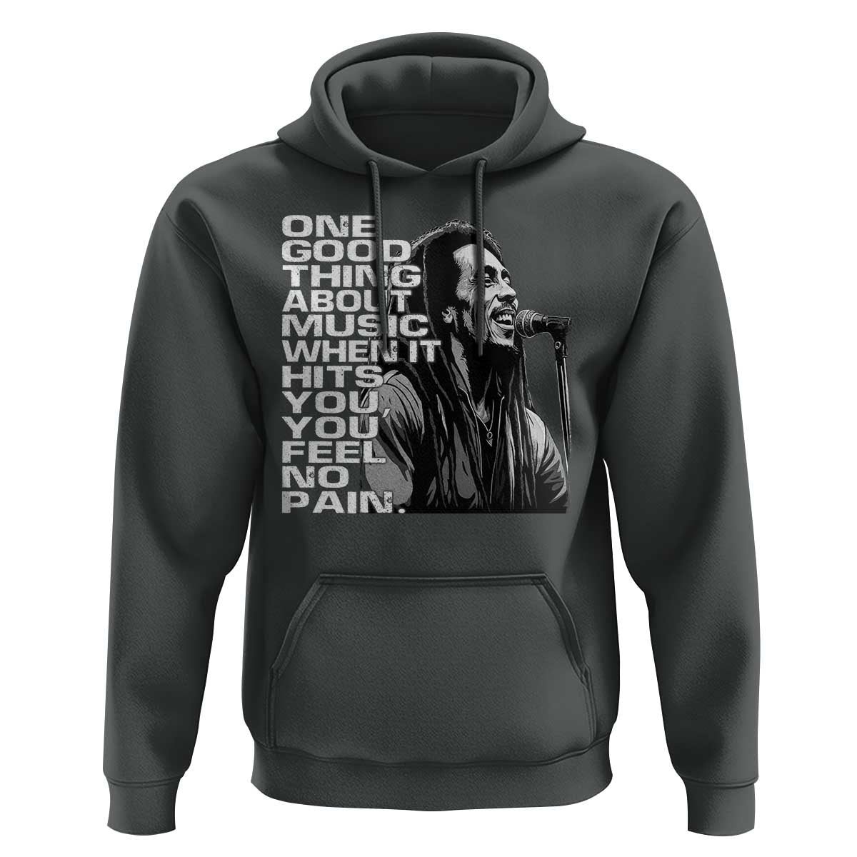 Vintage Marley Hoodie Jamaica Jamaican Rasta Reggage Music - Wonder Print Shop