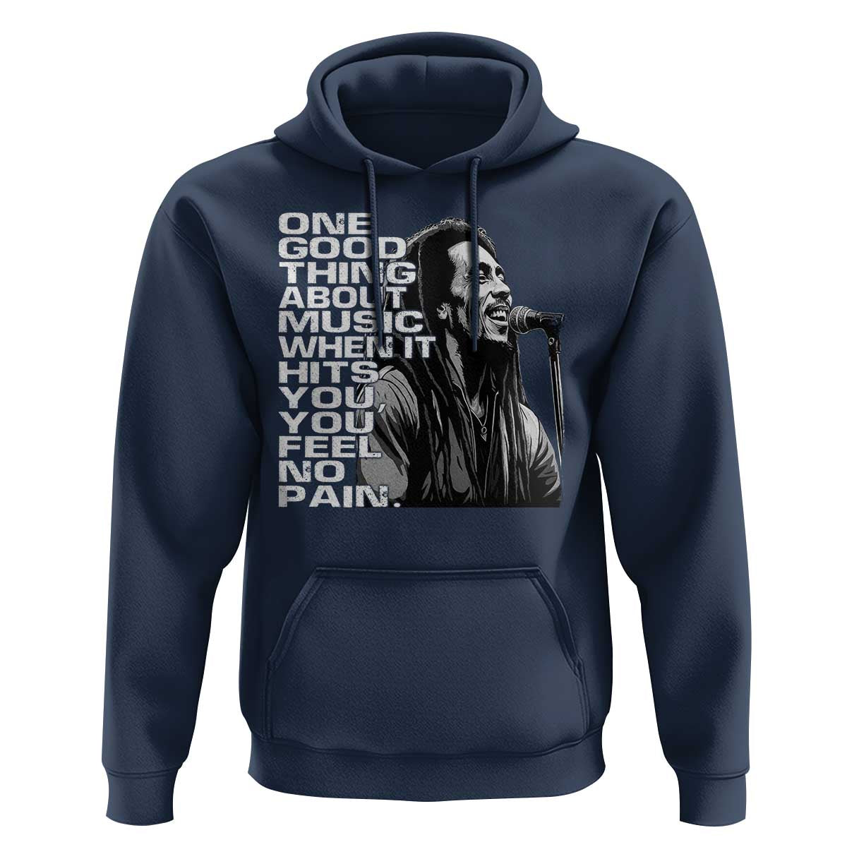 Vintage Marley Hoodie Jamaica Jamaican Rasta Reggage Music - Wonder Print Shop