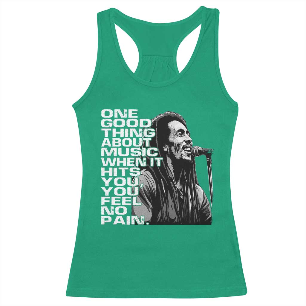 Vintage Marley Racerback Tank Top Jamaica Jamaican Rasta Reggage Music - Wonder Print Shop