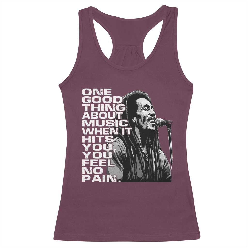 Vintage Marley Racerback Tank Top Jamaica Jamaican Rasta Reggage Music - Wonder Print Shop