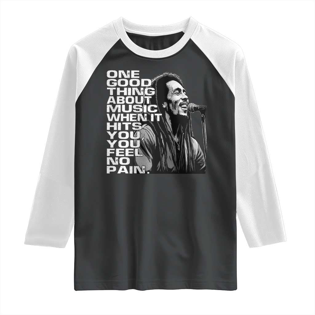 Vintage Marley Raglan Shirt Jamaica Jamaican Rasta Reggage Music - Wonder Print Shop
