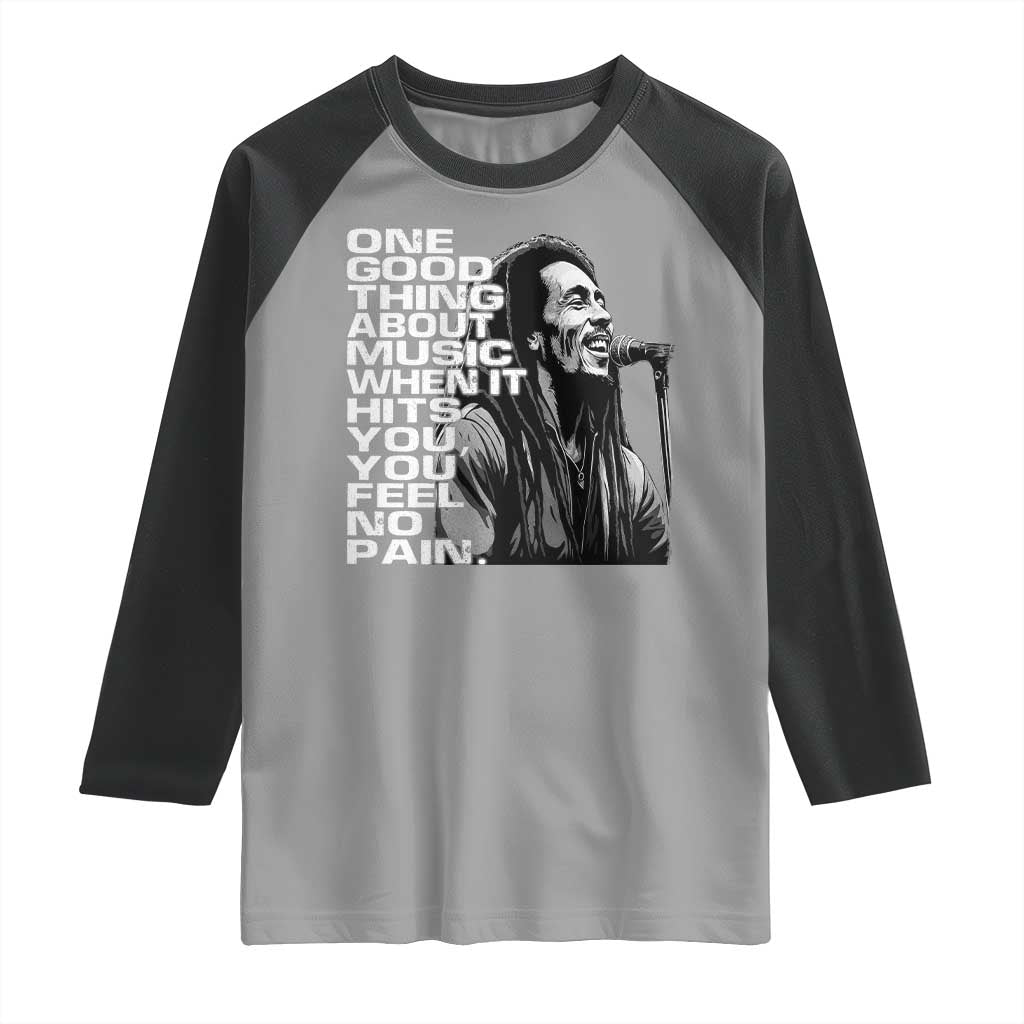 Vintage Marley Raglan Shirt Jamaica Jamaican Rasta Reggage Music - Wonder Print Shop