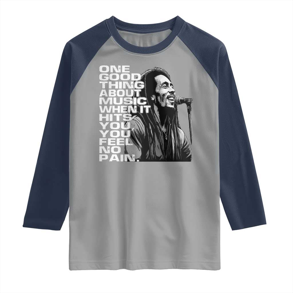 Vintage Marley Raglan Shirt Jamaica Jamaican Rasta Reggage Music - Wonder Print Shop