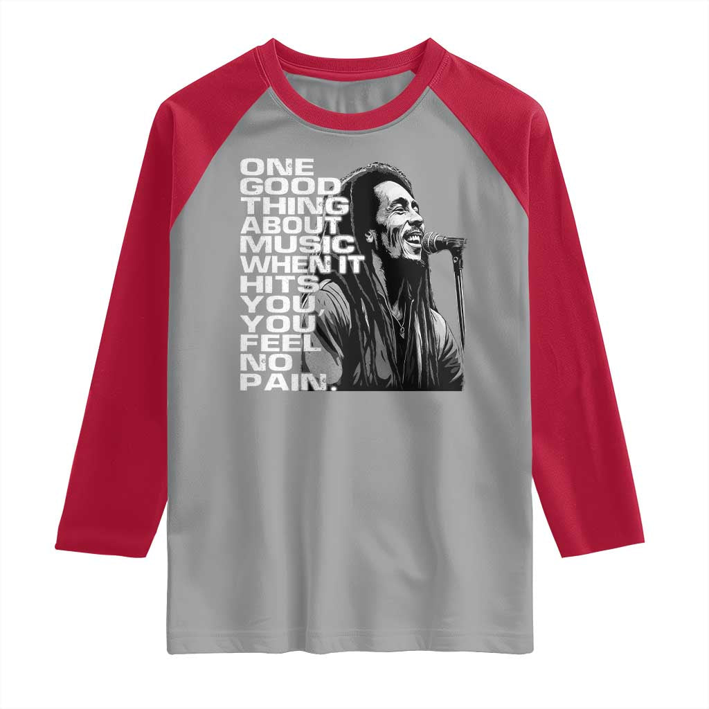 Vintage Marley Raglan Shirt Jamaica Jamaican Rasta Reggage Music - Wonder Print Shop