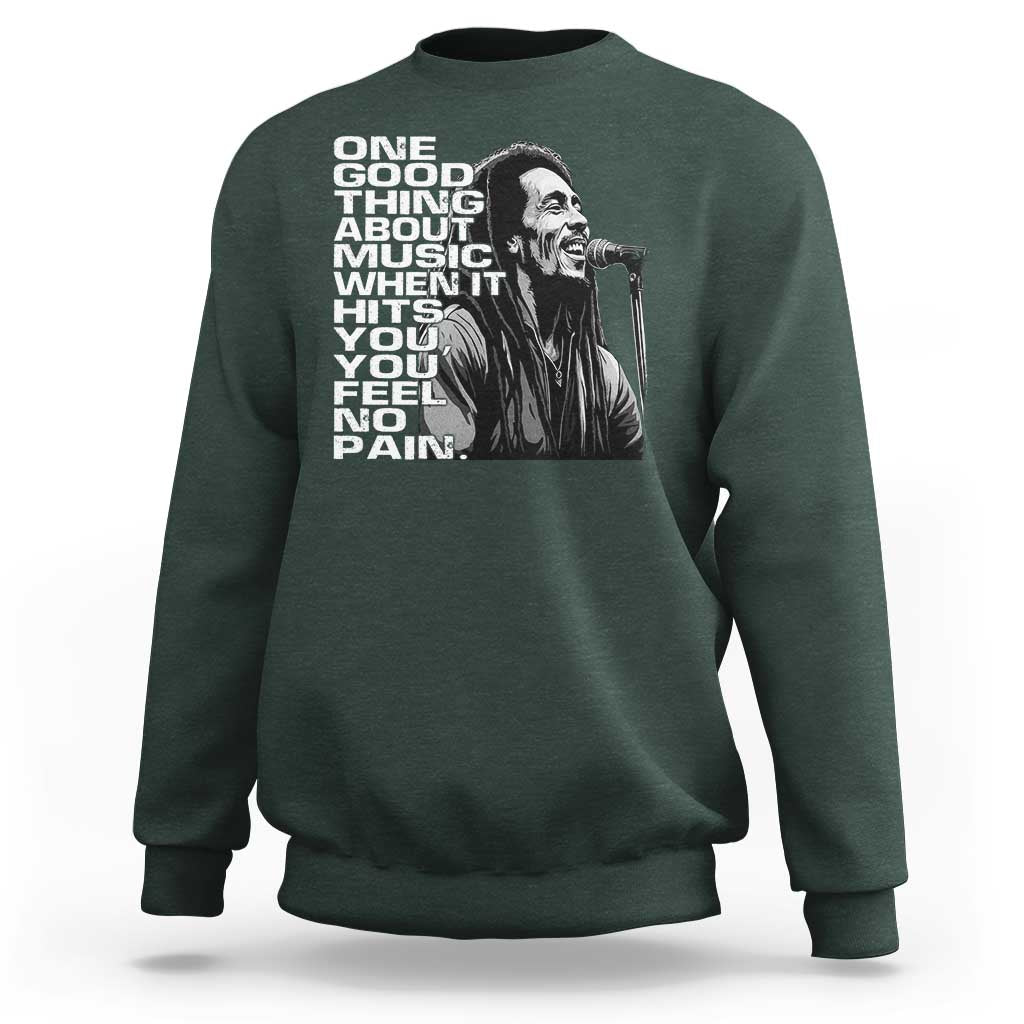 Vintage Marley Sweatshirt Jamaica Jamaican Rasta Reggage Music - Wonder Print Shop
