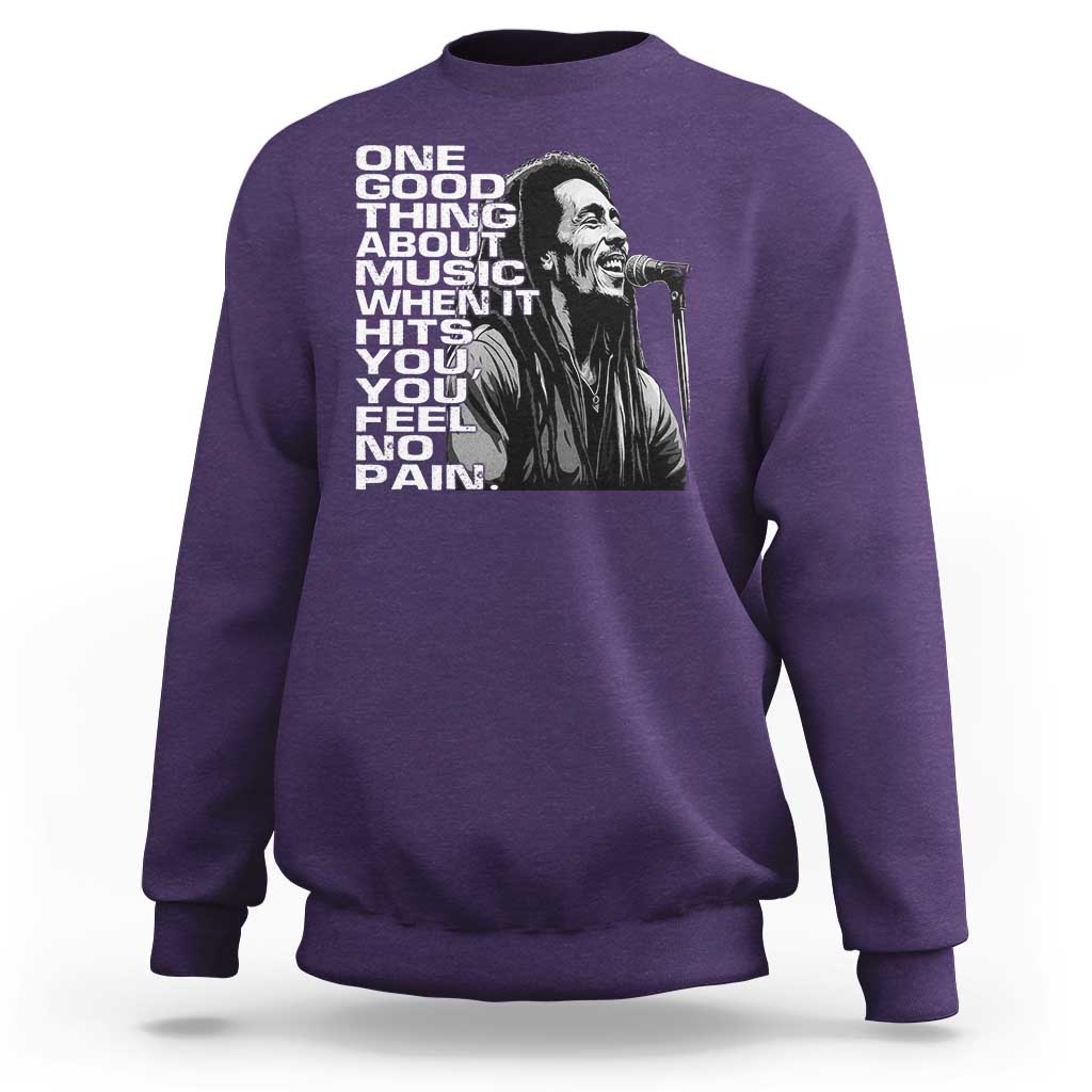 Vintage Marley Sweatshirt Jamaica Jamaican Rasta Reggage Music - Wonder Print Shop