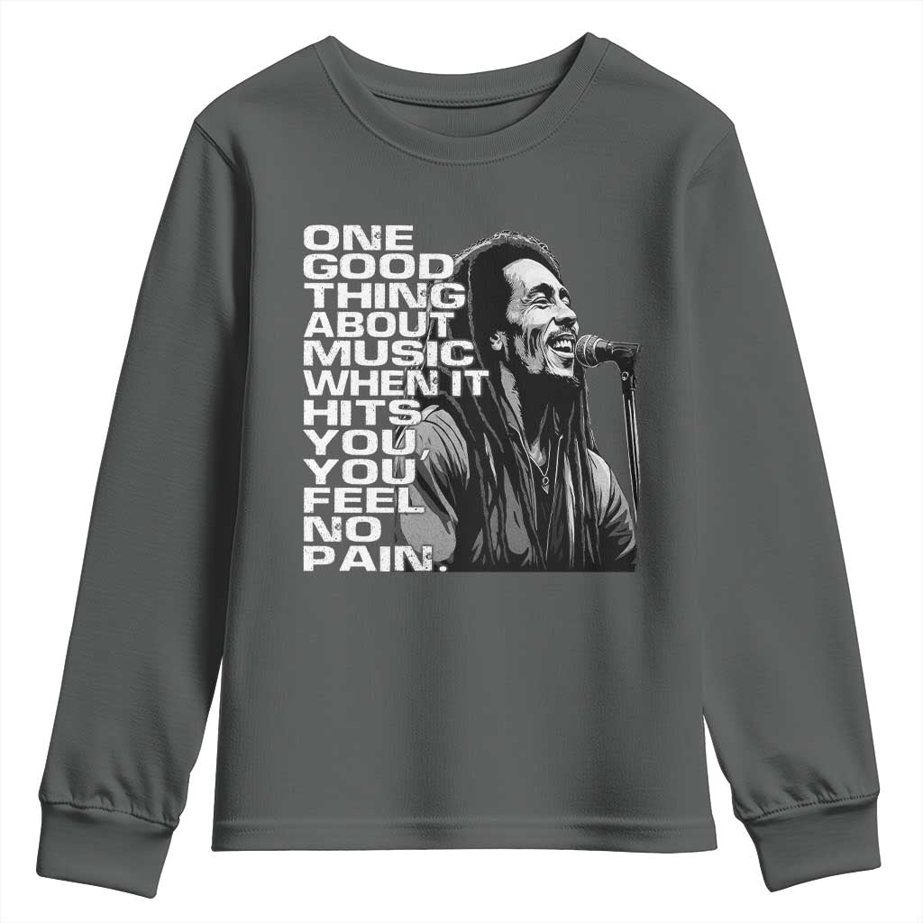 Vintage Marley Youth Sweatshirt Jamaica Jamaican Rasta Reggage Music - Wonder Print Shop