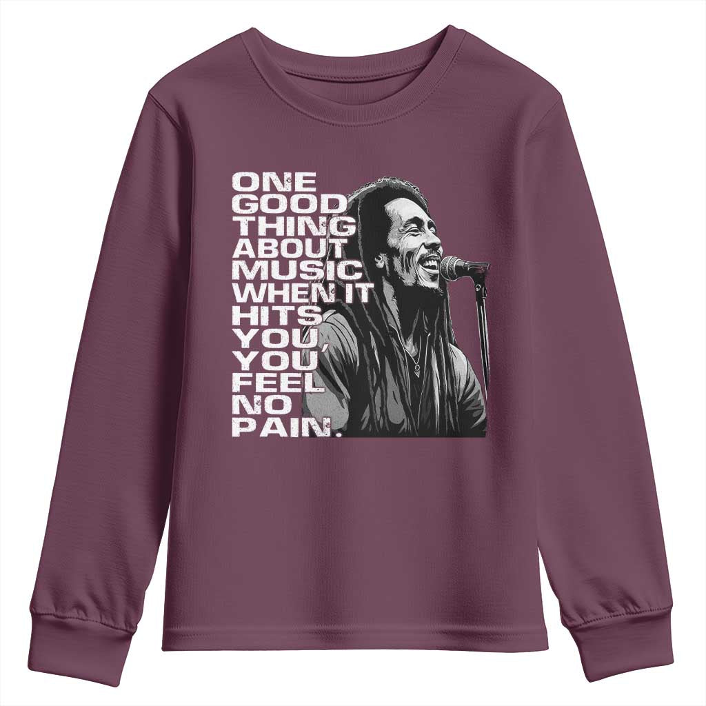 Vintage Marley Youth Sweatshirt Jamaica Jamaican Rasta Reggage Music - Wonder Print Shop