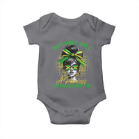 Jamaican Girl Baby Onesie Messy Bun Not Only Am I A Princess Im Jamaican Too - Wonder Print Shop