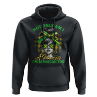 Jamaican Girl Hoodie Messy Bun Not Only Am I A Princess Im Jamaican Too - Wonder Print Shop
