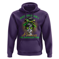 Jamaican Girl Hoodie Messy Bun Not Only Am I A Princess Im Jamaican Too - Wonder Print Shop