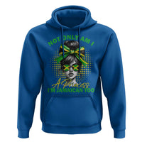 Jamaican Girl Hoodie Messy Bun Not Only Am I A Princess Im Jamaican Too - Wonder Print Shop