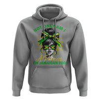 Jamaican Girl Hoodie Messy Bun Not Only Am I A Princess Im Jamaican Too - Wonder Print Shop