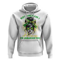 Jamaican Girl Hoodie Messy Bun Not Only Am I A Princess Im Jamaican Too - Wonder Print Shop