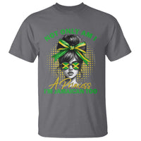 Jamaican Girl T Shirt Messy Bun Not Only Am I A Princess Im Jamaican Too - Wonder Print Shop