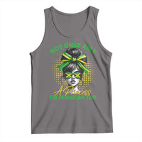 Jamaican Girl Tank Top Messy Bun Not Only Am I A Princess Im Jamaican Too - Wonder Print Shop