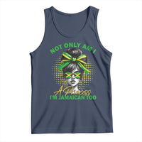 Jamaican Girl Tank Top Messy Bun Not Only Am I A Princess Im Jamaican Too - Wonder Print Shop