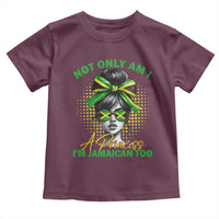Jamaican Girl Toddler T Shirt Messy Bun Not Only Am I A Princess Im Jamaican Too - Wonder Print Shop