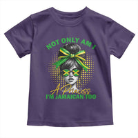 Jamaican Girl Toddler T Shirt Messy Bun Not Only Am I A Princess Im Jamaican Too - Wonder Print Shop