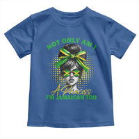 Jamaican Girl Toddler T Shirt Messy Bun Not Only Am I A Princess Im Jamaican Too - Wonder Print Shop