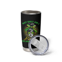 Jamaican Girl Tumbler Cup Messy Bun Not Only Am I A Princess Im Jamaican Too - Wonder Print Shop