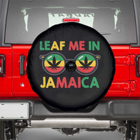 Leaf Me In Jamaica Spare Tire Cover Funny Weed Stoner Marijuana Jamaican Rasta Reggae - Wonder Print Shop