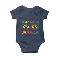 Leaf Me In Jamaica Baby Onesie Funny Weed Stoner Marijuana Jamaican Rasta Reggae - Wonder Print Shop