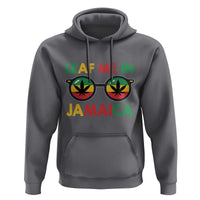 Leaf Me In Jamaica Hoodie Funny Weed Stoner Marijuana Jamaican Rasta Reggae - Wonder Print Shop